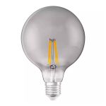 Ledvance Smart+ Wifi E27 Globe Classic Fadenlampe Smoke 6W 540lm - 825 Extra Warmweiß | Dimmbar - Ersatz für 50W