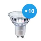 Mehrfachpackung 10x Philips MASTER Value LED Spot GU10 PAR16 4.9W 355lm 36D - 922-927 Dim To Warm | Höchste Farbwiedergabe - Dimmbar - Ersatz Für 50W