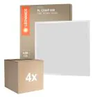 Mehrfachpackung 4x Ledvance LED Panel Compact Aluminium Weiß 33W 3630lm - 840 Kaltweiß | 60x60cm