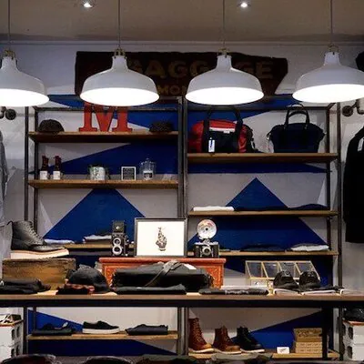 Pendelleuchten im Modegesch&auml;ft